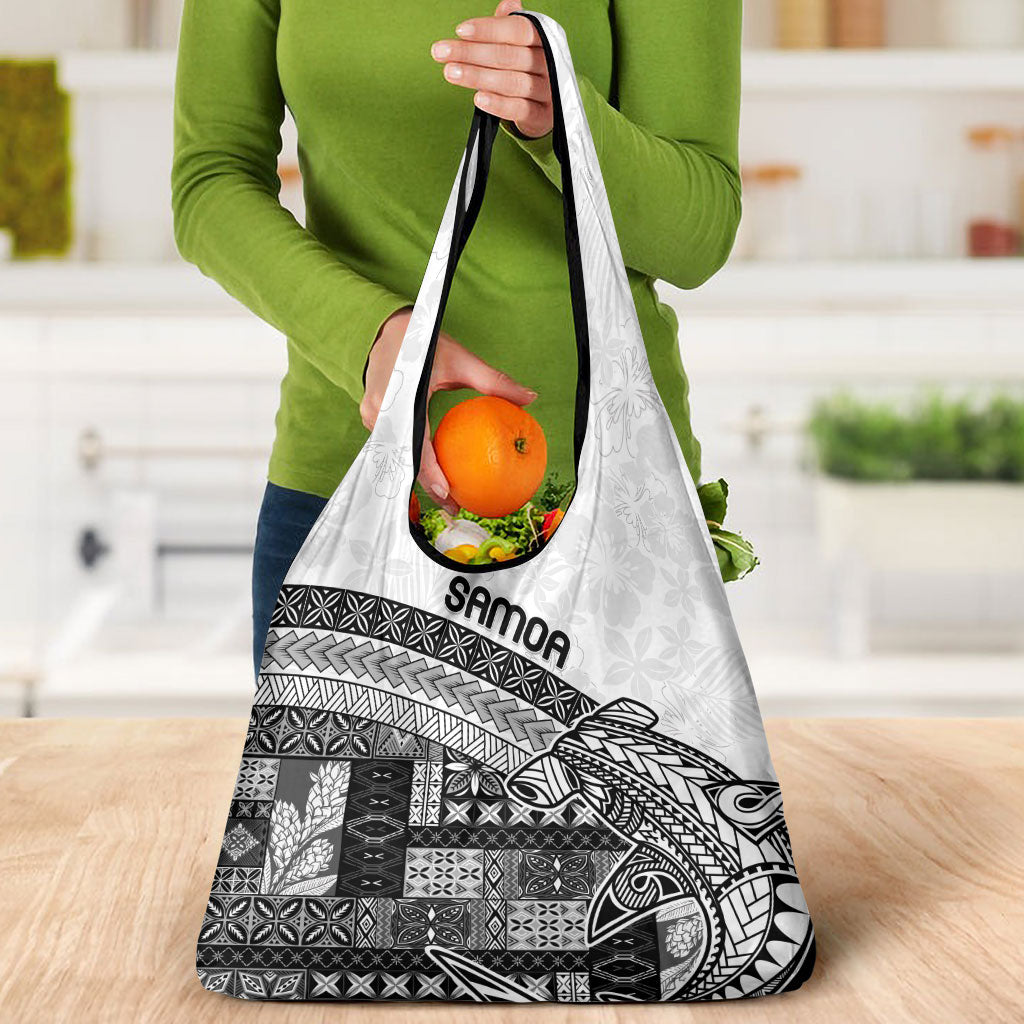 Samoa Mamanu Siapo Classic Black Grocery Bag Tatau Malie
