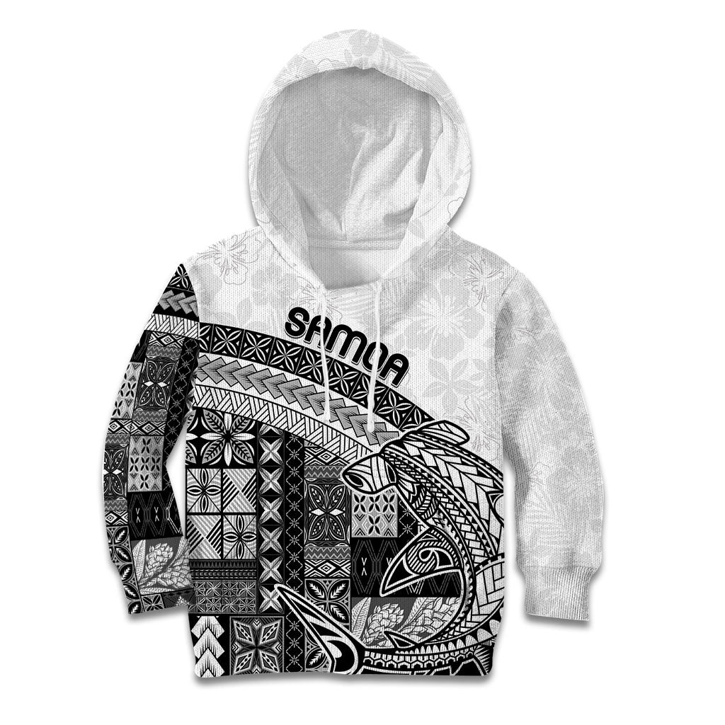 Samoa Mamanu Siapo Classic Black Kid Hoodie Tatau Malie