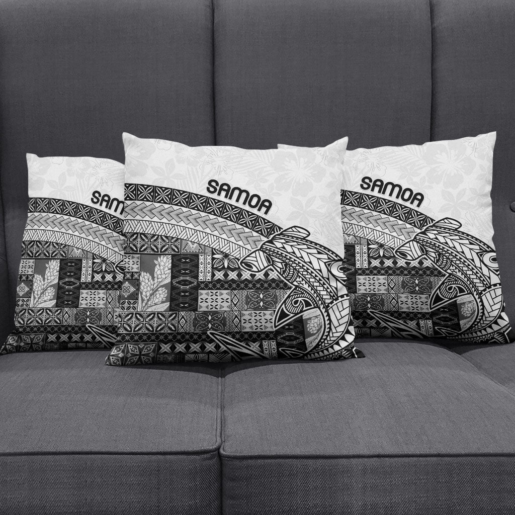 Samoa Mamanu Siapo Classic Black Pillow Cover Tatau Malie