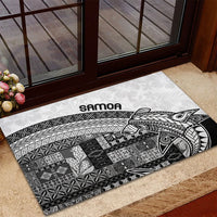 Samoa Mamanu Siapo Classic Black Rubber Doormat Tatau Malie