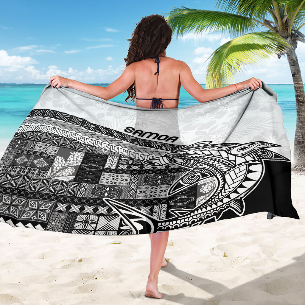 Samoa Mamanu Siapo Classic Black Sarong Tatau Malie