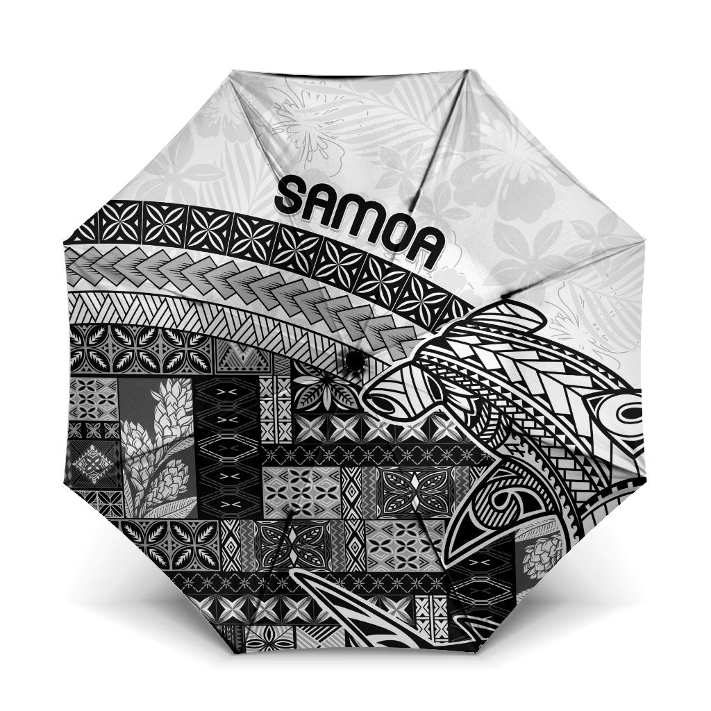 Samoa Mamanu Siapo Classic Black Umbrella Tatau Malie