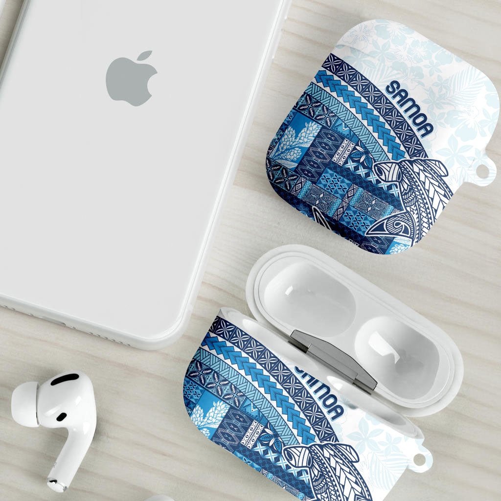 Samoa Mamanu Siapo Royal Blue AirPods Case Tatau Malie