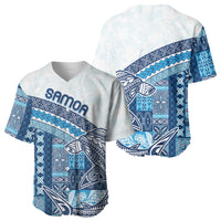 Samoa Mamanu Siapo Royal Blue Baseball Jersey Tatau Malie