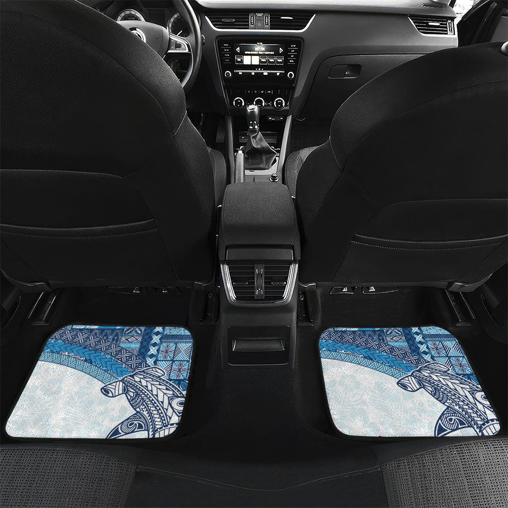 Samoa Mamanu Siapo Royal Blue Car Mats Tatau Malie