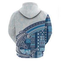 Samoa Mamanu Siapo Royal Blue Hoodie Tatau Malie
