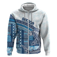 Samoa Mamanu Siapo Royal Blue Hoodie Tatau Malie