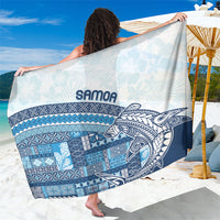 Samoa Mamanu Siapo Royal Blue Sarong Tatau Malie