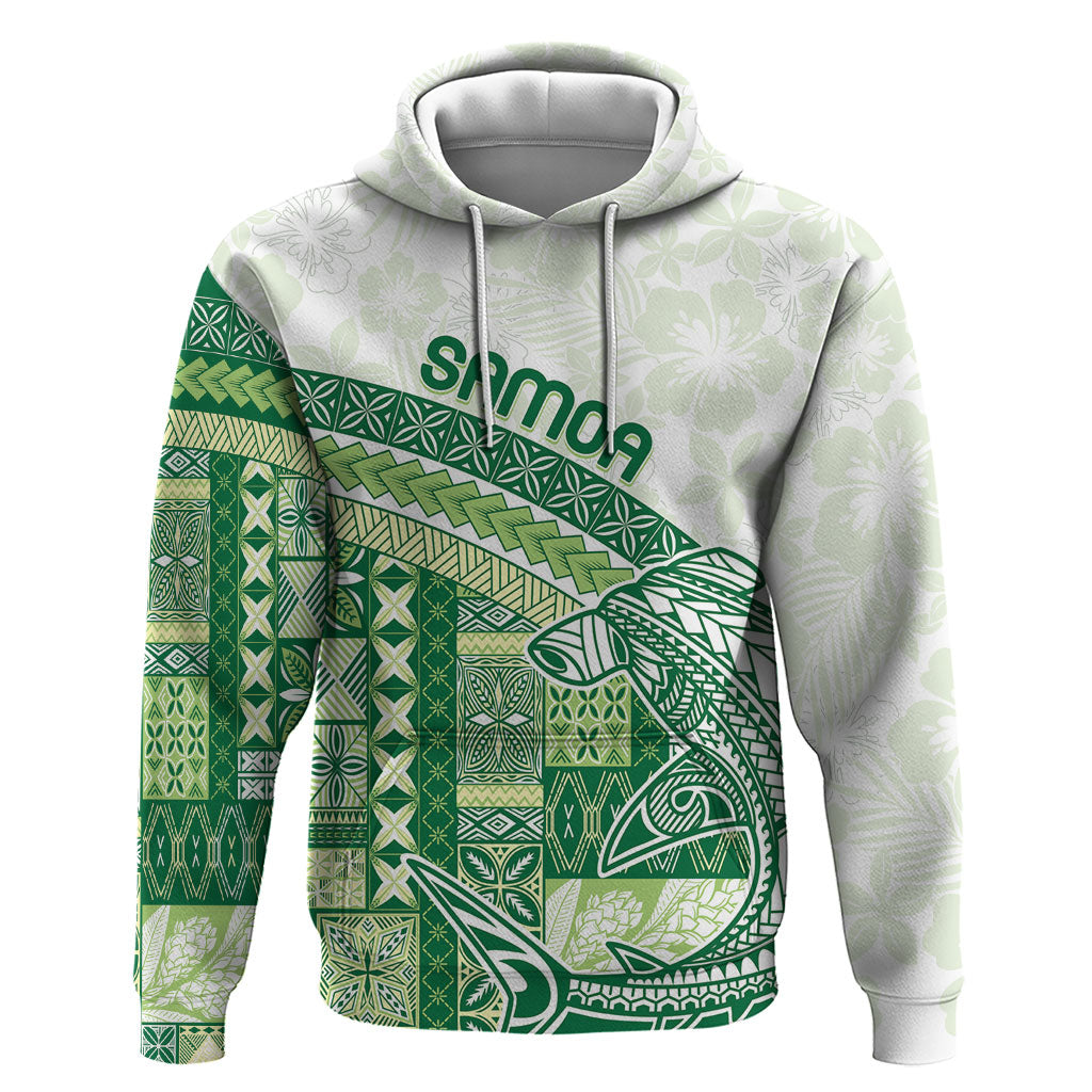 Samoa Mamanu Siapo Forest Green Hoodie Tatau Malie