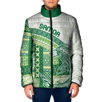 Samoa Mamanu Siapo Forest Green Padded Jacket Tatau Malie