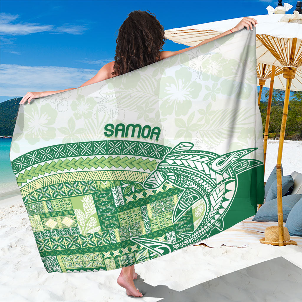 Samoa Mamanu Siapo Forest Green Sarong Tatau Malie