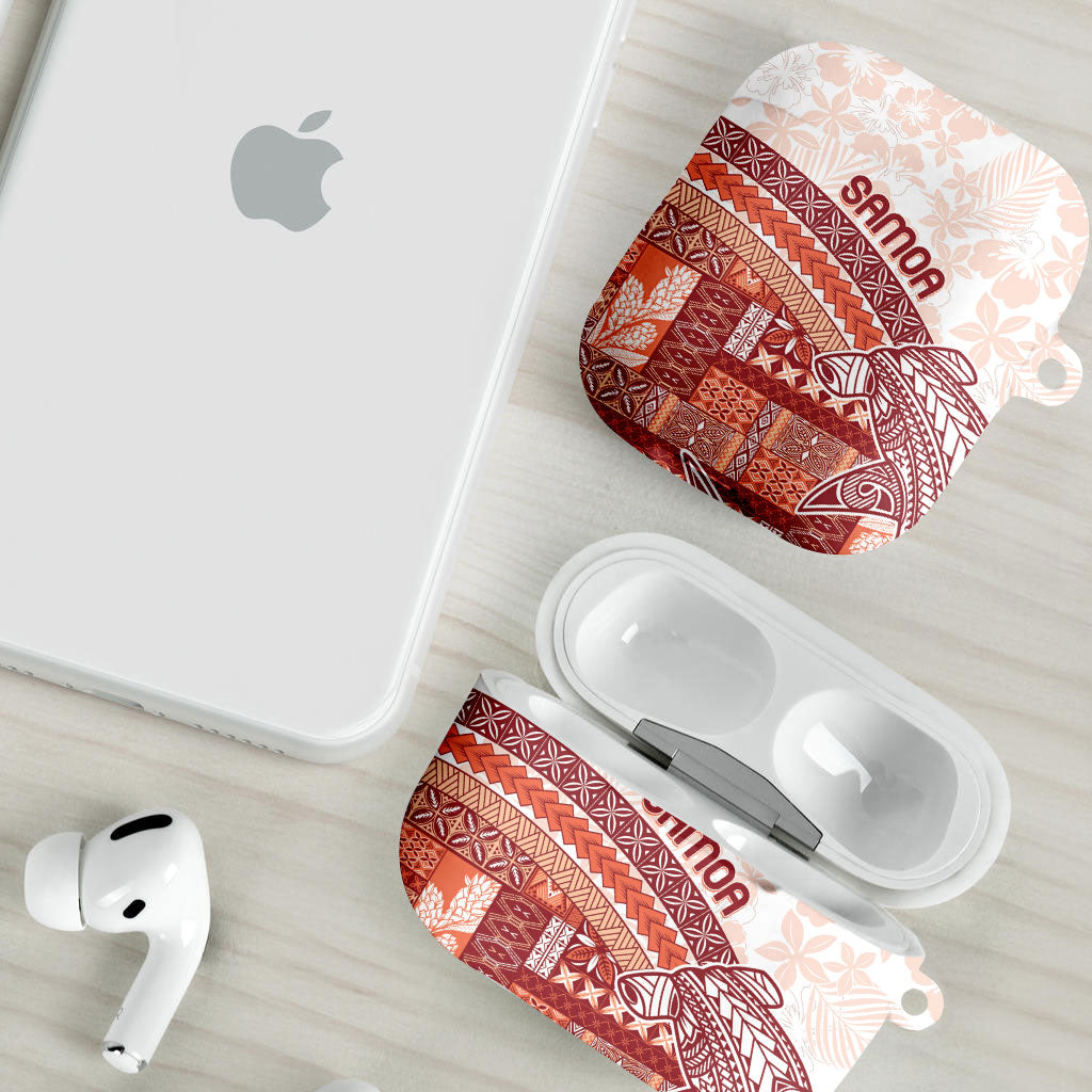 Samoa Mamanu Siapo Crimson AirPods Case Tatau Malie
