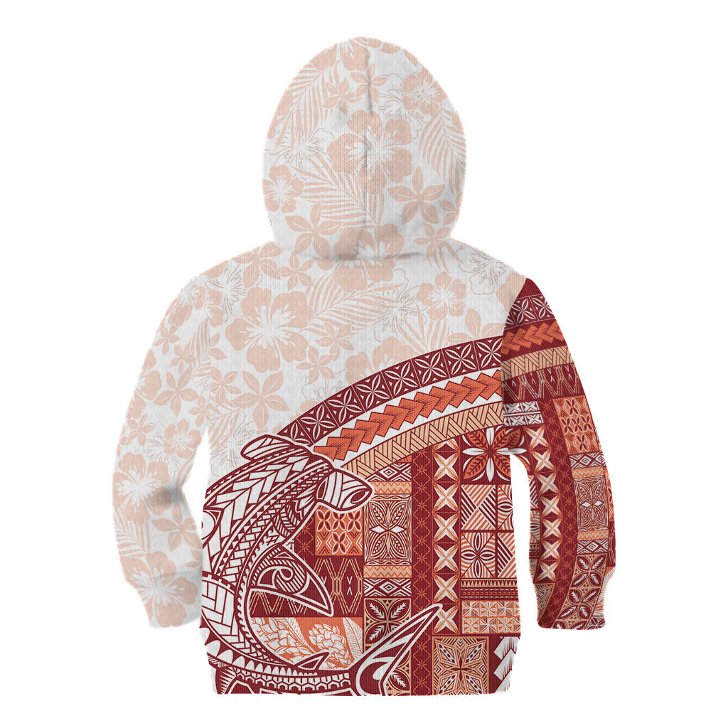 Samoa Mamanu Siapo Crimson Kid Hoodie Tatau Malie