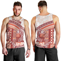 Samoa Mamanu Siapo Crimson Men Tank Top Tatau Malie