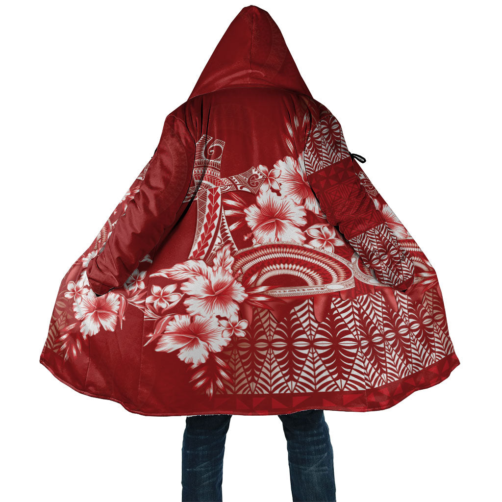 Tonga Ngatu Kupesi Royal Red Cloak Koe Otua Mo Tonga Ko Hoku Tofia