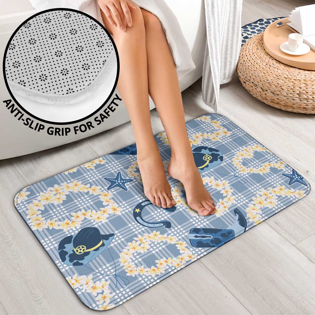 Aloha Hawaii Paniolo Jeans Palaka Bathroom Set Coastal Rodeo - Polynesian Pride