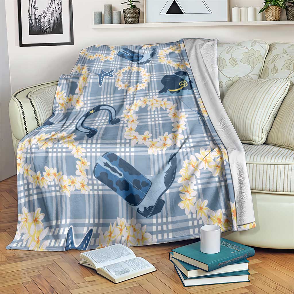 Aloha Hawaii Paniolo Jeans Palaka Blanket Coastal Rodeo - Polynesian Pride