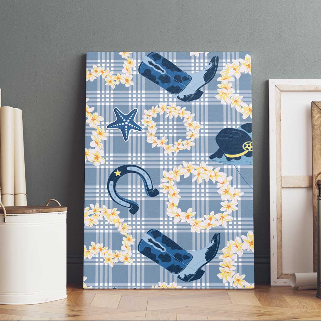 Aloha Hawaii Paniolo Jeans Palaka Canvas Wall Art Coastal Rodeo - Polynesian Pride