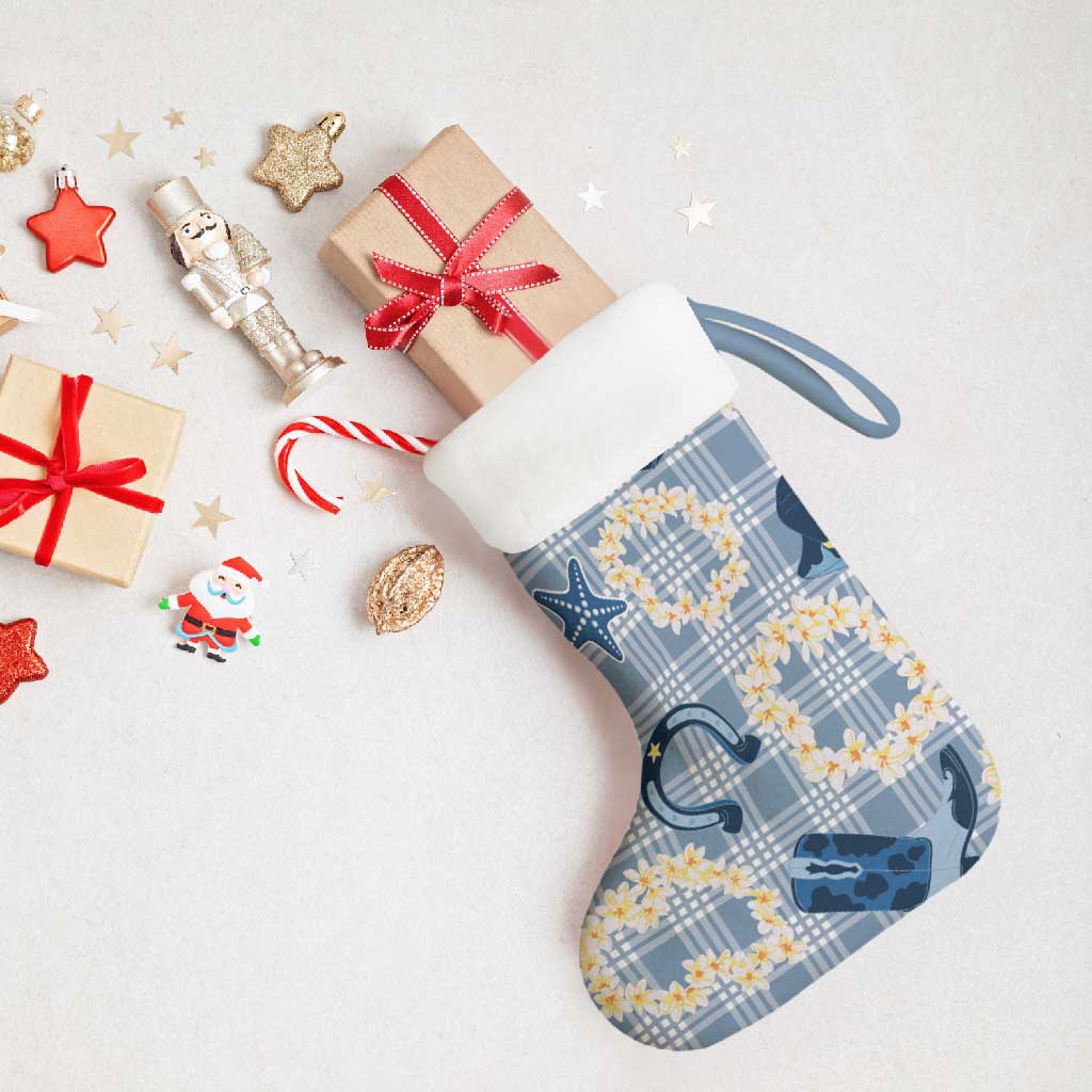 Aloha Hawaii Paniolo Jeans Palaka Christmas Stocking Coastal Rodeo - Polynesian Pride