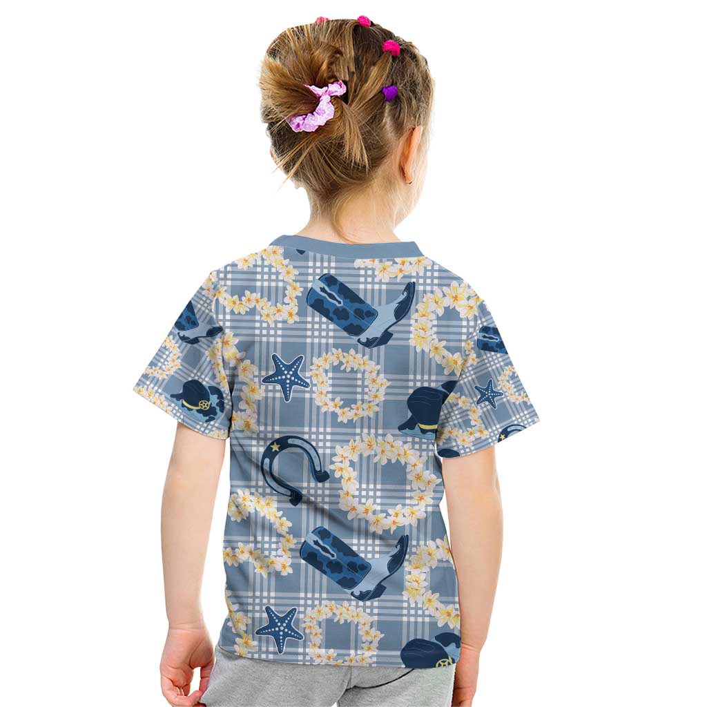 Aloha Hawaii Paniolo Jeans Palaka Kid T Shirt Coastal Rodeo - Polynesian Pride