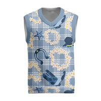 Aloha Hawaii Paniolo Jeans Palaka Christmas Knitted V-Neck Vest Coastal Rodeo - Polynesian Pride