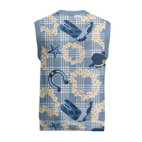 Aloha Hawaii Paniolo Jeans Palaka Christmas Knitted V-Neck Vest Coastal Rodeo - Polynesian Pride