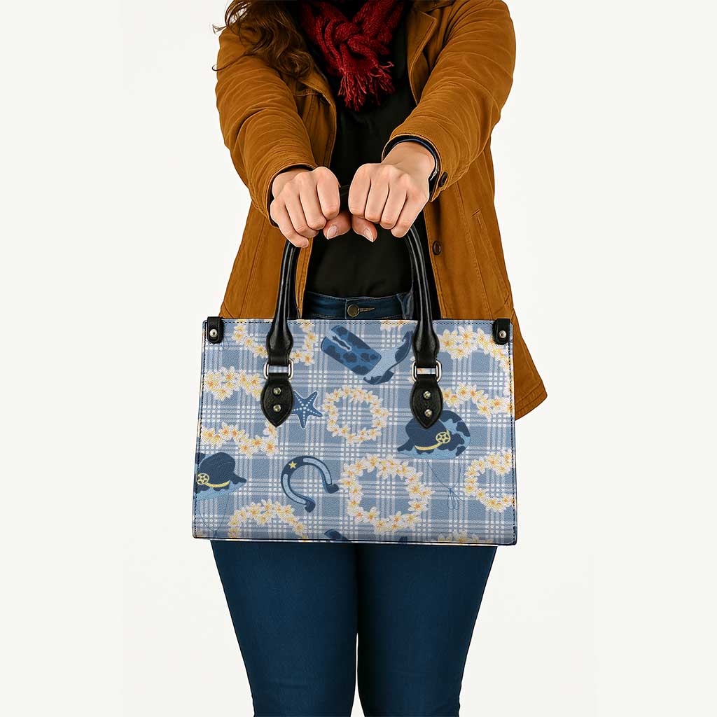 Aloha Hawaii Paniolo Jeans Palaka Leather Bag Coastal Rodeo - Polynesian Pride