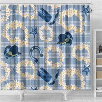 Aloha Hawaii Paniolo Jeans Palaka Shower Curtain Coastal Rodeo - Polynesian Pride