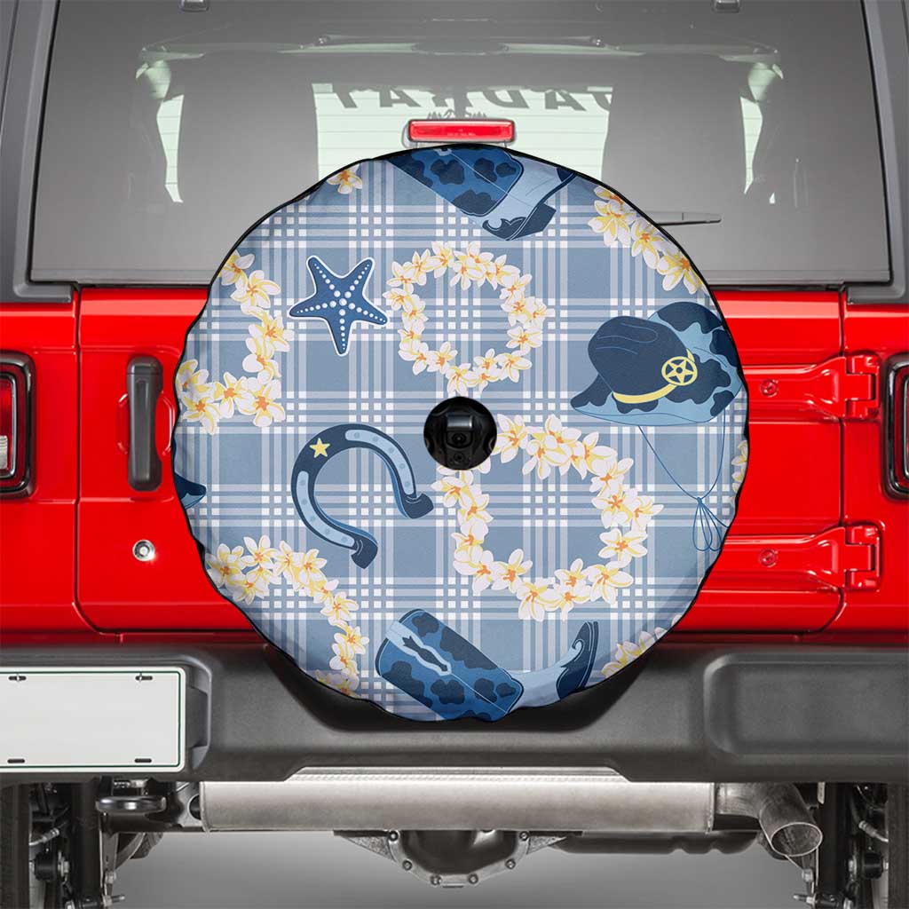 Aloha Hawaii Paniolo Jeans Palaka Spare Tire Cover Coastal Rodeo - Polynesian Pride