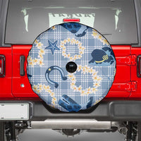 Aloha Hawaii Paniolo Jeans Palaka Spare Tire Cover Coastal Rodeo - Polynesian Pride
