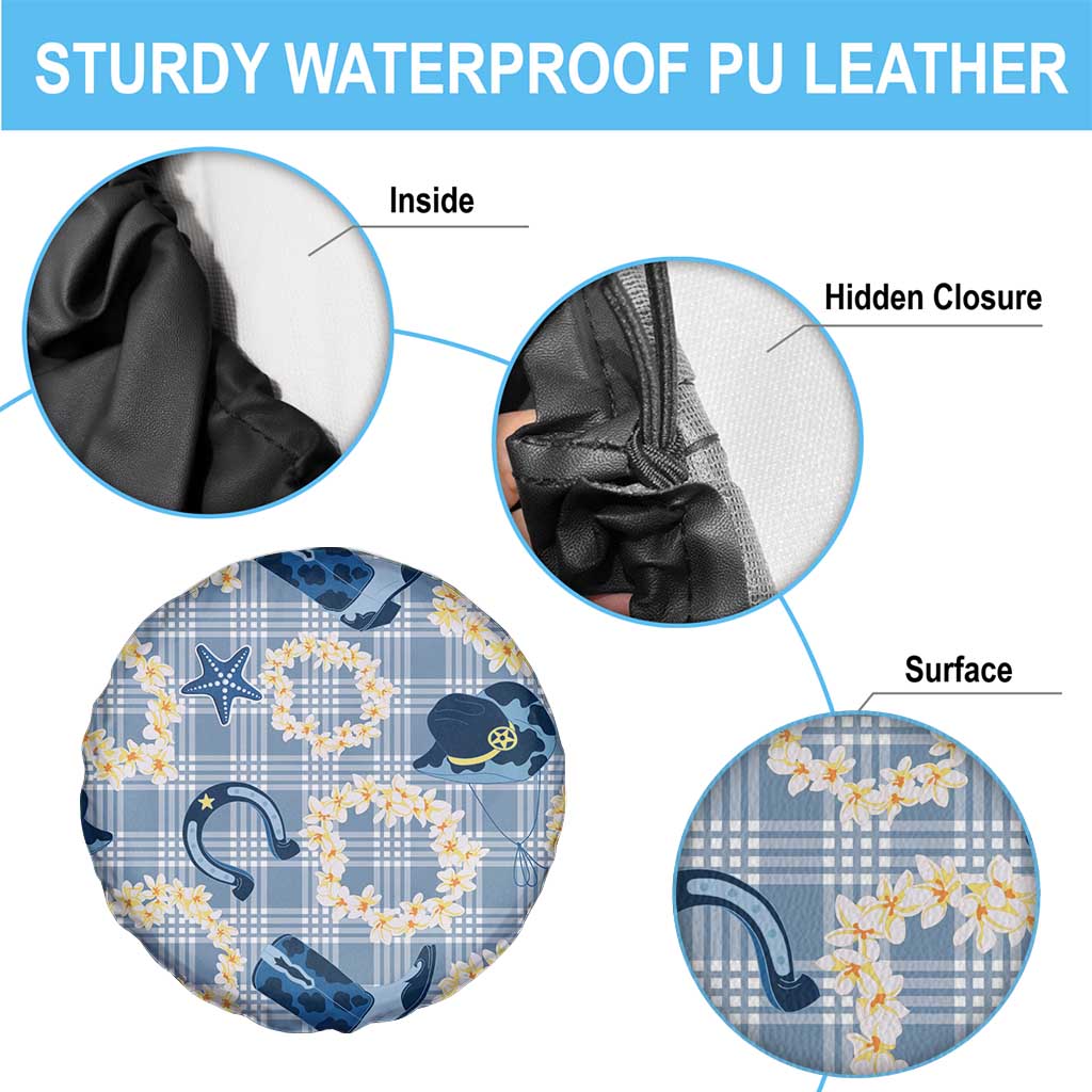 Aloha Hawaii Paniolo Jeans Palaka Spare Tire Cover Coastal Rodeo - Polynesian Pride