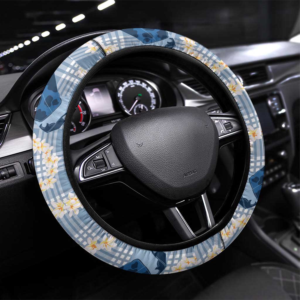 Aloha Hawaii Paniolo Jeans Palaka Steering Wheel Cover Coastal Rodeo - Polynesian Pride