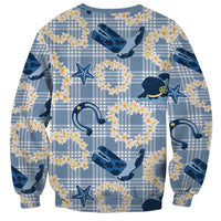 Aloha Hawaii Paniolo Jeans Palaka Sweatshirt Coastal Rodeo - Polynesian Pride