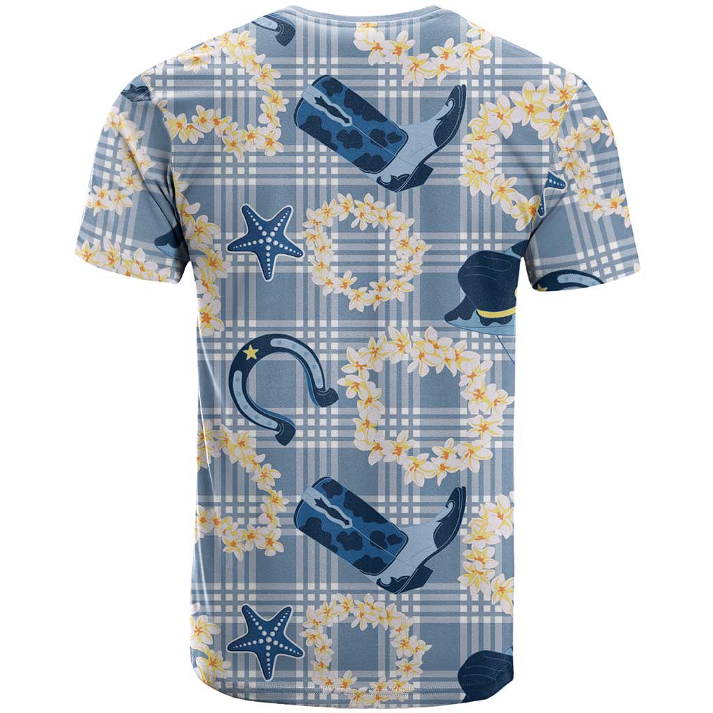 Aloha Hawaii Paniolo Jeans Palaka T Shirt Coastal Rodeo - Polynesian Pride