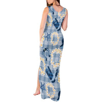 Aloha Hawaii Paniolo Jeans Palaka Tank Maxi Dress Coastal Rodeo - Polynesian Pride