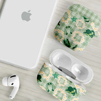 Aloha Hawaii Paniolo Mint Palaka AirPods Case Coastal Rodeo - Polynesian Pride