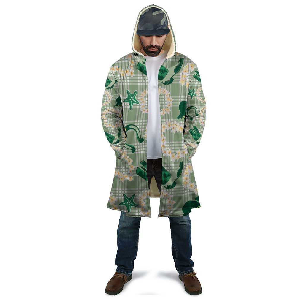 Aloha Hawaii Paniolo Mint Palaka Cloak Coastal Rodeo - Polynesian Pride