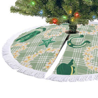 Aloha Hawaii Paniolo Mint Palaka Tree Skirt Coastal Rodeo - Polynesian Pride