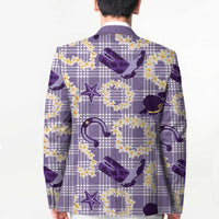 Aloha Hawaii Paniolo Lavender Palaka Blazer Coastal Rodeo - Polynesian Pride