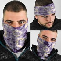 Aloha Hawaii Paniolo Lavender Palaka Neck Gaiter Coastal Rodeo - Polynesian Pride