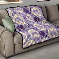 Aloha Hawaii Paniolo Lavender Palaka Quilt Coastal Rodeo - Polynesian Pride