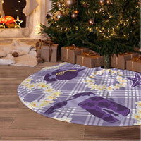Aloha Hawaii Paniolo Lavender Palaka Tree Skirt Coastal Rodeo - Polynesian Pride