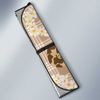 Aloha Hawaii Paniolo Khaki Palaka Auto Sun Shade Coastal Rodeo - Polynesian Pride