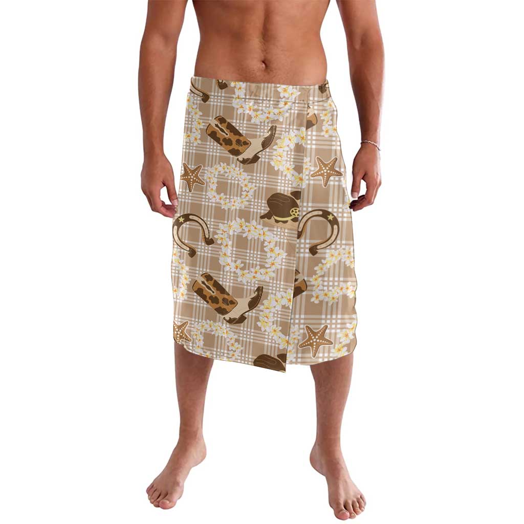 Aloha Hawaii Paniolo Khaki Palaka Lavalava Coastal Rodeo - Polynesian Pride