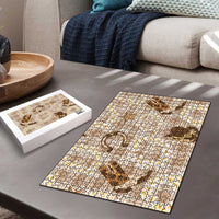 Aloha Hawaii Paniolo Khaki Palaka Puzzle Coastal Rodeo - Polynesian Pride