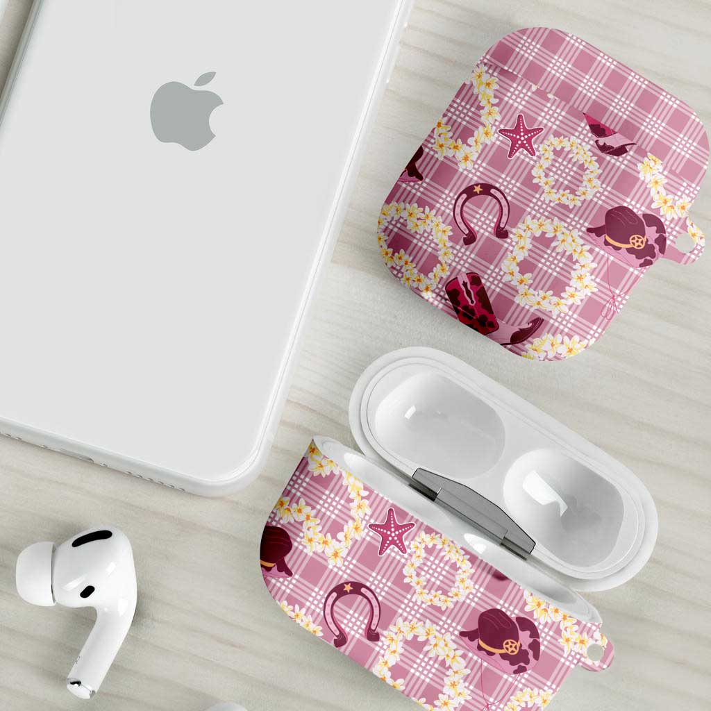 Aloha Hawaii Paniolo Lokelani Rose Palaka AirPods Case Coastal Rodeo - Polynesian Pride
