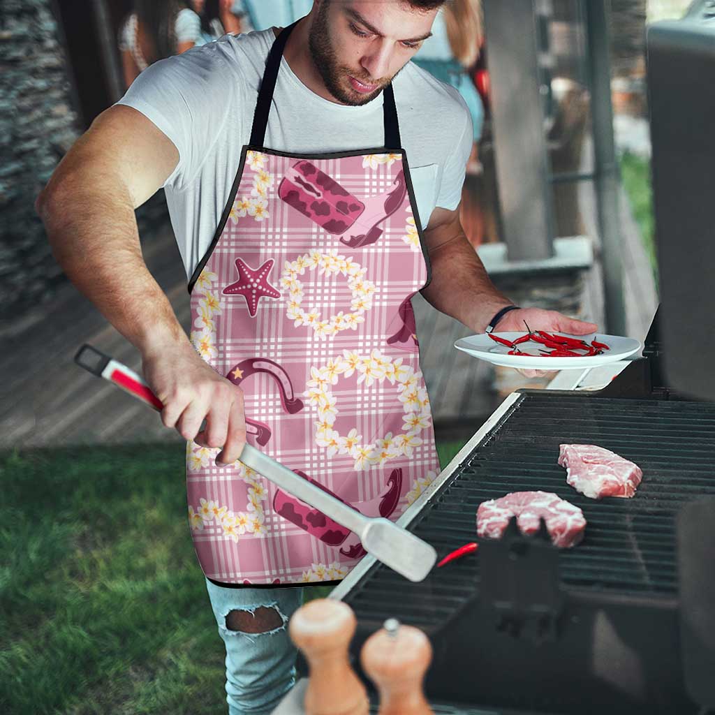 Aloha Hawaii Paniolo Lokelani Rose Palaka Apron Coastal Rodeo - Polynesian Pride