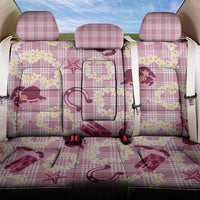Aloha Hawaii Paniolo Lokelani Rose Palaka Back Car Seat Cover Coastal Rodeo - Polynesian Pride
