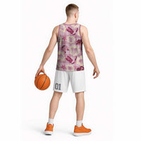 Aloha Hawaii Paniolo Lokelani Rose Palaka Basketball Jersey Coastal Rodeo - Polynesian Pride