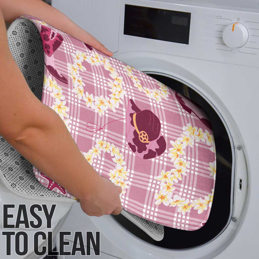 Aloha Hawaii Paniolo Lokelani Rose Palaka Bathroom Set Coastal Rodeo - Polynesian Pride